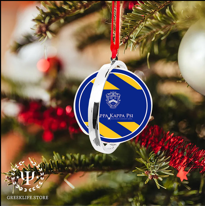 Kappa Kappa Psi Christmas Reversible Flat Round Ornament