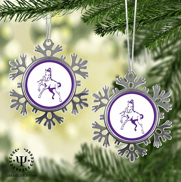 Sigma Lambda Beta Christmas Ornament - Snowflake Metal