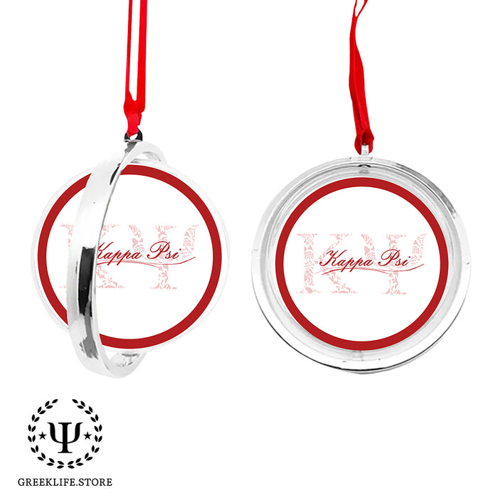 Kappa Psi Christmas Reversible Flat Round Ornament