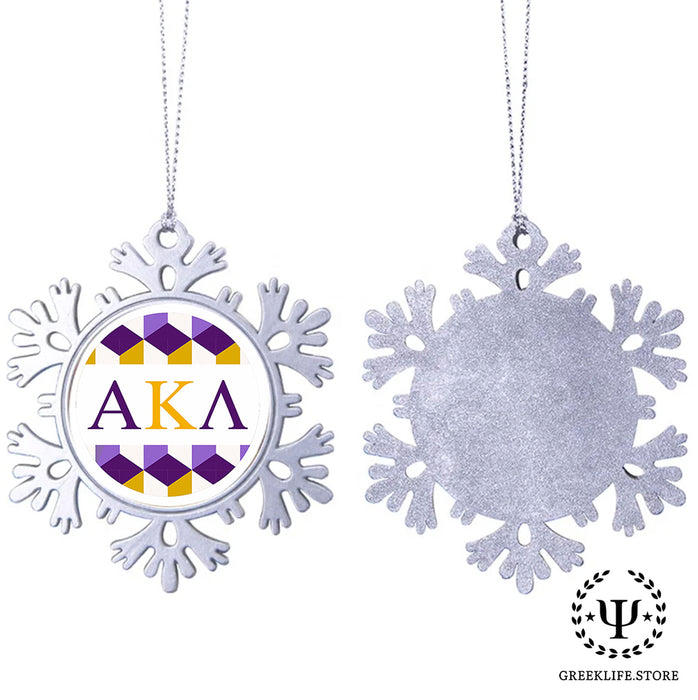Alpha Kappa Lambda Christmas Ornament - Snowflake Metal