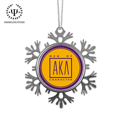 Alpha Kappa Lambda Christmas Ornament - Snowflake Metal