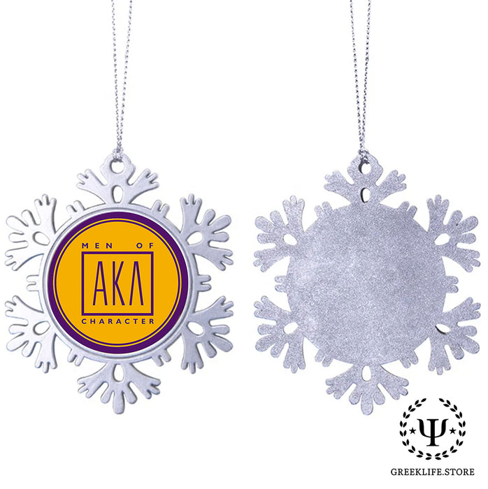 Alpha Kappa Lambda Christmas Ornament - Snowflake Metal