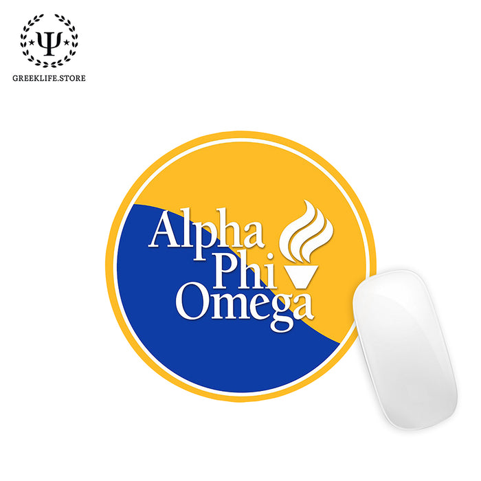 Alpha Phi Omega Mouse Pad Round