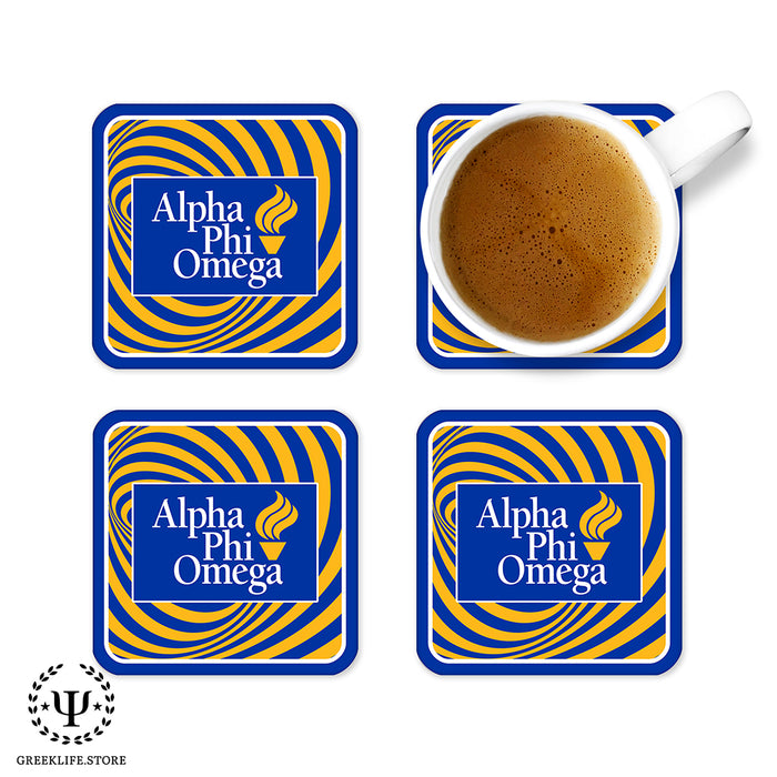 Alpha Phi Omega Beverage Coasters Square (Set of 4)