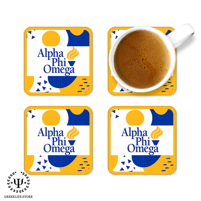 Alpha Phi Omega Beverage Coasters Square (Set of 4)