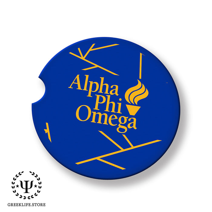 Alpha Phi Omega Car Cup Holder Coaster (Set of 2)