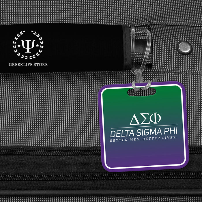 Delta Sigma Phi Luggage Bag Tag (square)