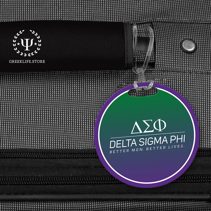 Delta Sigma Phi Luggage Bag Tag (round)