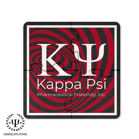 Kappa Psi Beverage Jigsaw Puzzle Coasters Square (Set of 4)