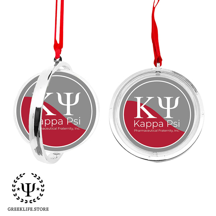 Kappa Psi Christmas Reversible Flat Round Ornament