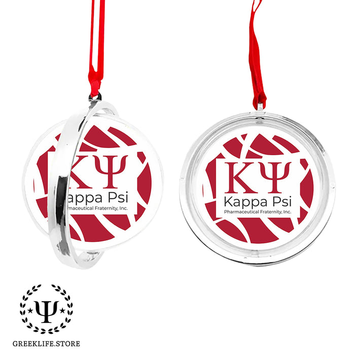 Kappa Psi Christmas Reversible Flat Round Ornament