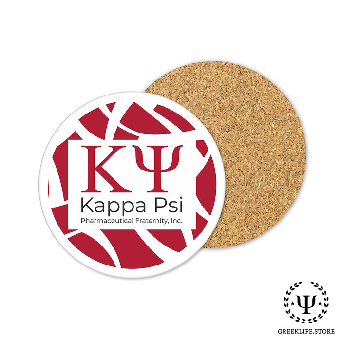 Kappa Psi Beverage coaster round (Set of 4)