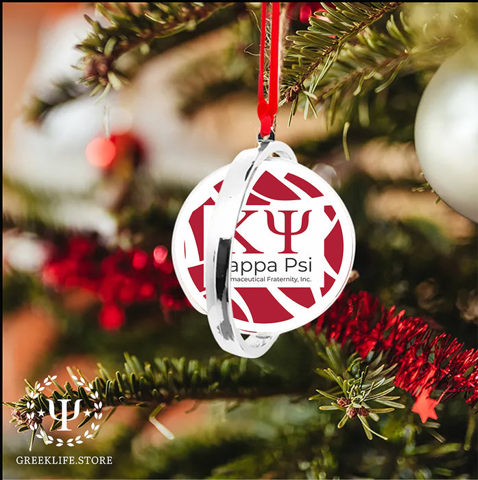 Kappa Psi Christmas Reversible Flat Round Ornament