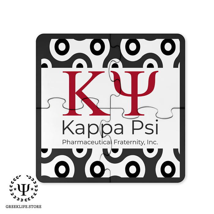 Kappa Psi Beverage Jigsaw Puzzle Coasters Square (Set of 4)