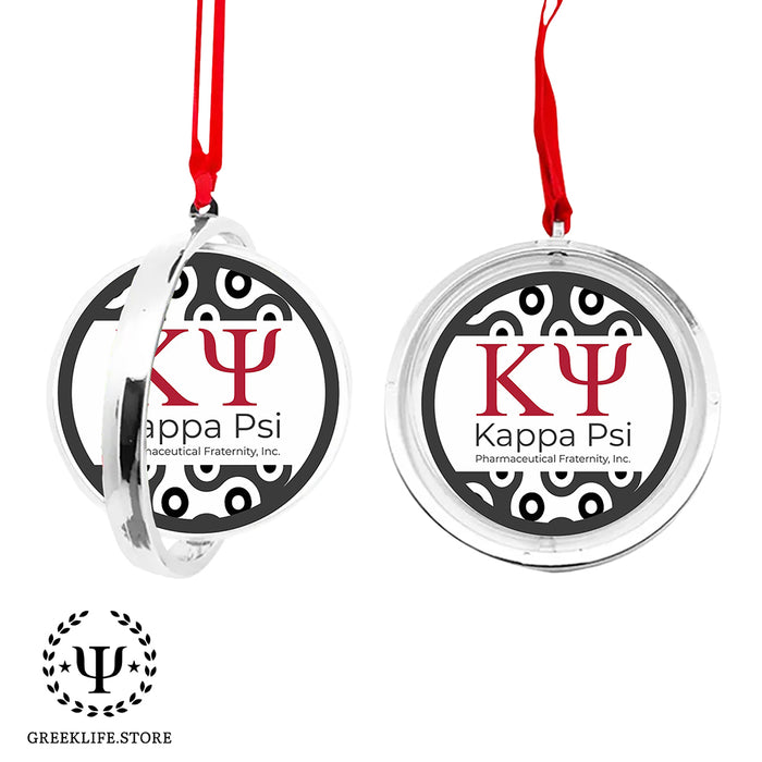 Kappa Psi Christmas Reversible Flat Round Ornament