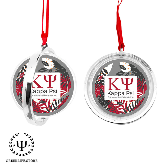 Kappa Psi Christmas Reversible Flat Round Ornament