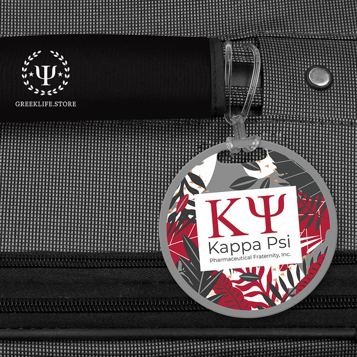 Kappa Psi Luggage Bag Tag (round)