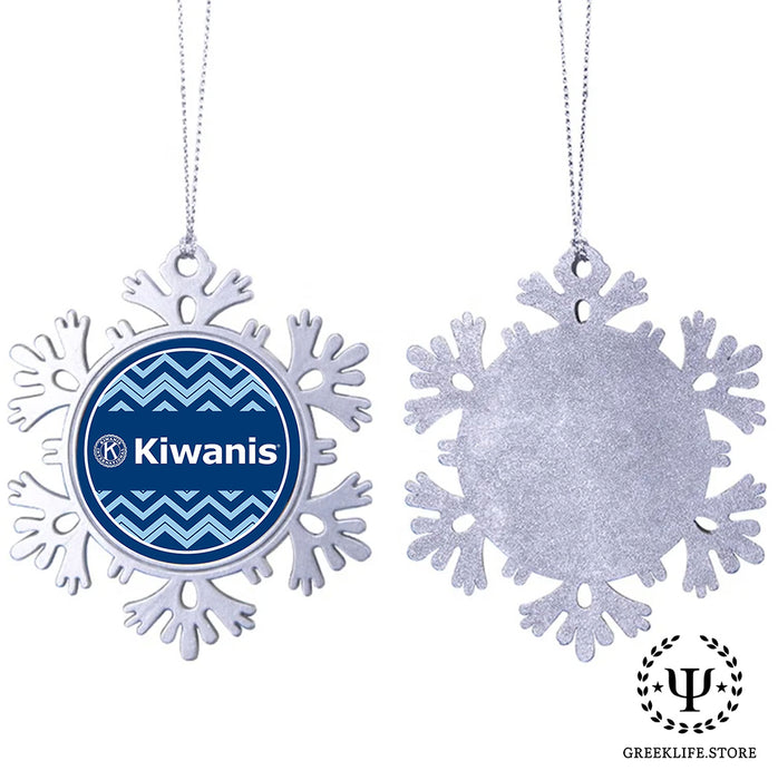 Kiwanis International Christmas Ornament - Snowflake Metal