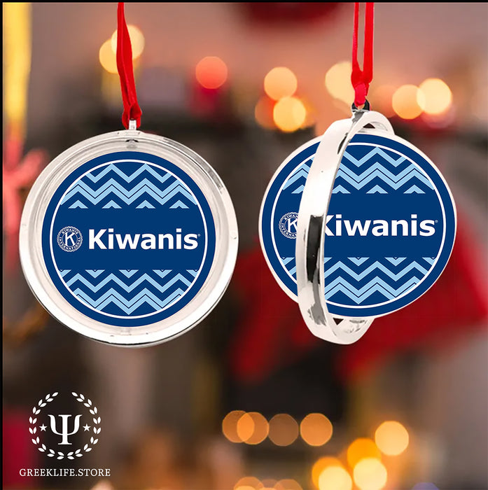 Kiwanis International Christmas Reversible Flat Round Ornament