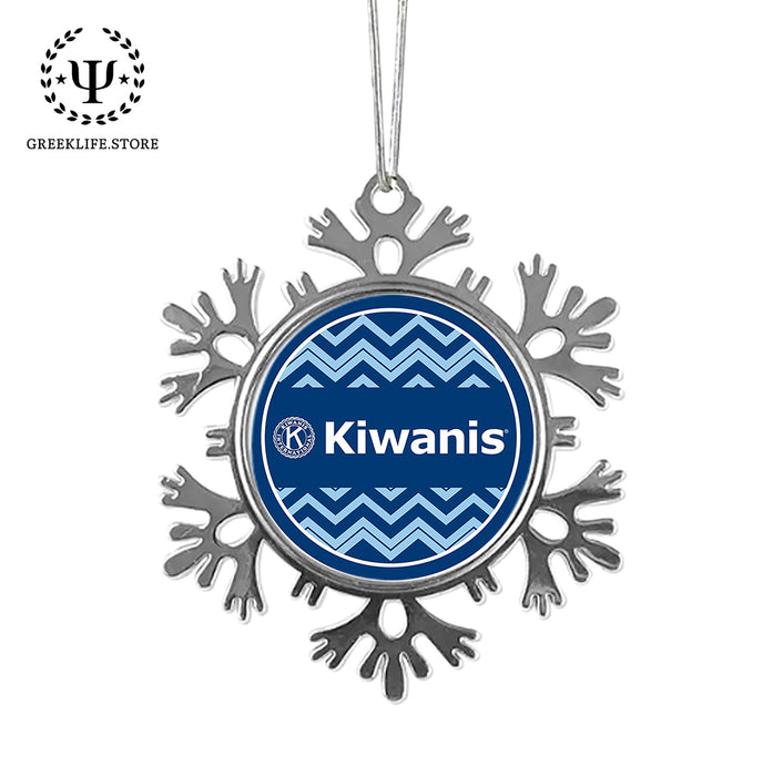 Kiwanis International Christmas Ornament - Snowflake Metal