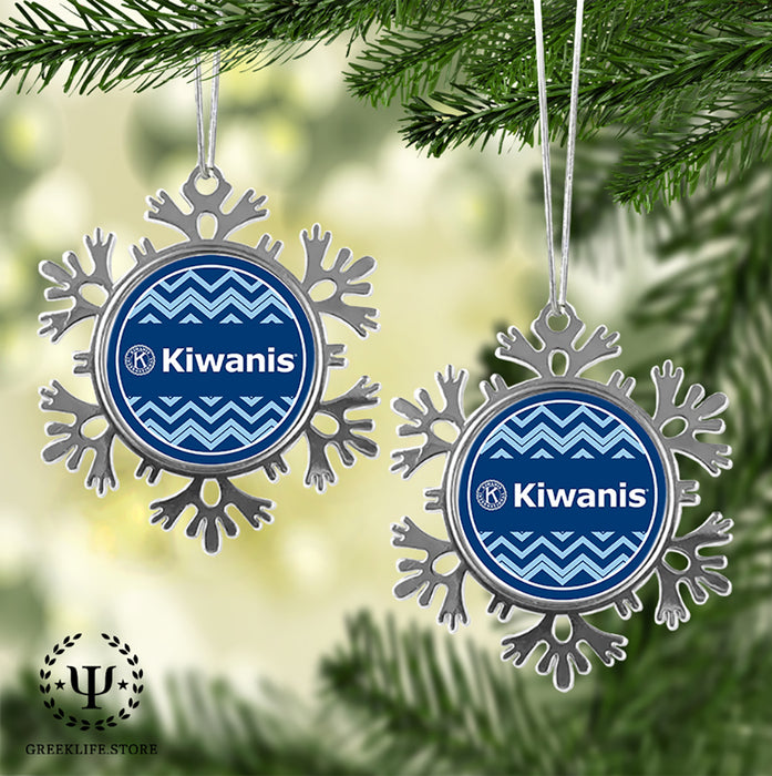 Kiwanis International Christmas Ornament - Snowflake Metal