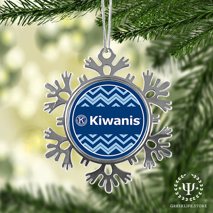 Kiwanis International Christmas Ornament - Snowflake Metal