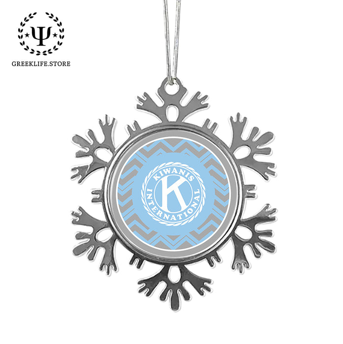 Kiwanis International Christmas Ornament - Snowflake Metal