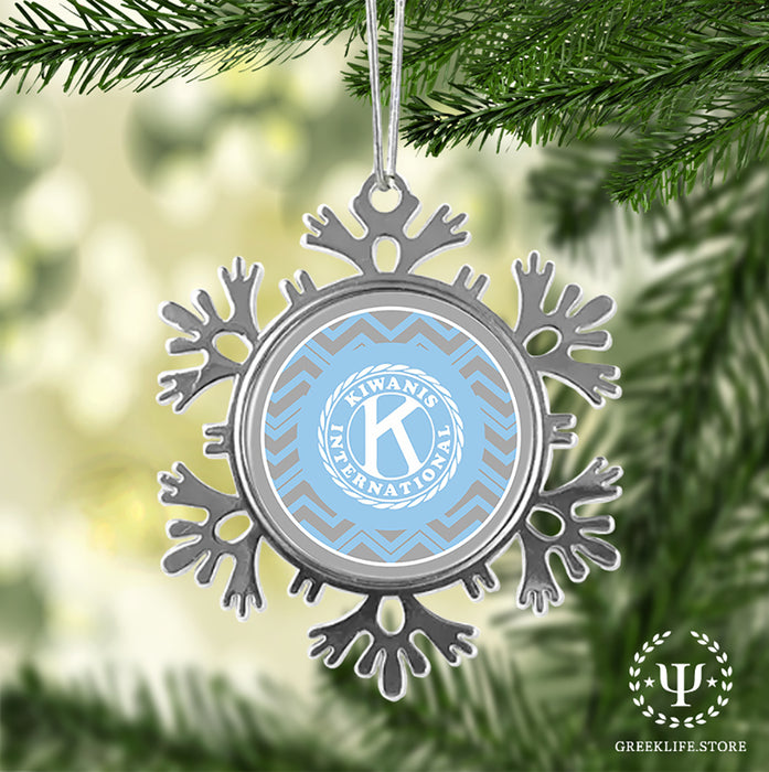 Kiwanis International Christmas Ornament - Snowflake Metal