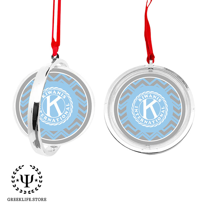 Kiwanis International Christmas Reversible Flat Round Ornament