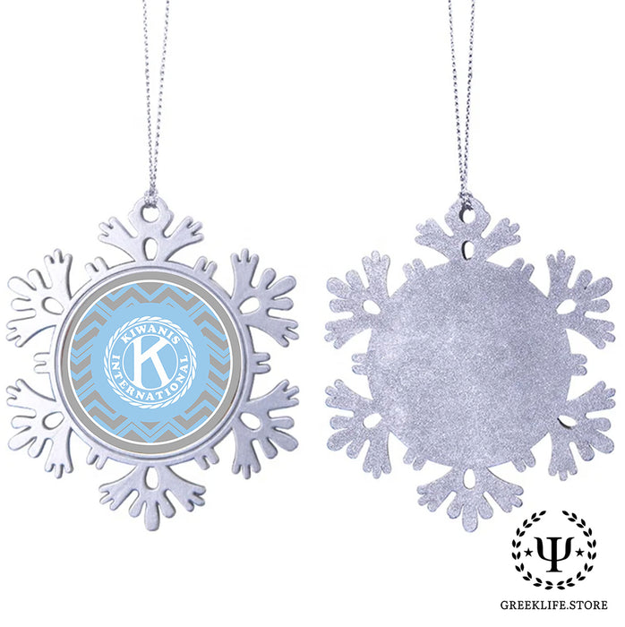 Kiwanis International Christmas Ornament - Snowflake Metal