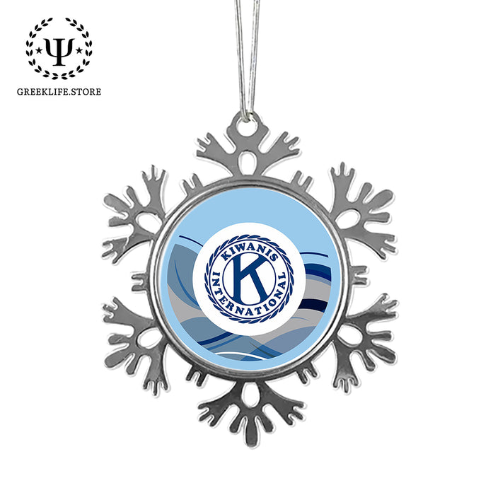 Kiwanis International Christmas Ornament - Snowflake Metal