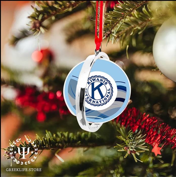 Kiwanis International Christmas Reversible Flat Round Ornament