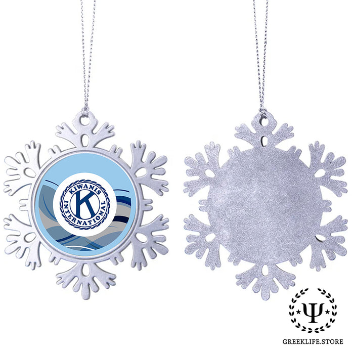 Kiwanis International Christmas Ornament - Snowflake Metal