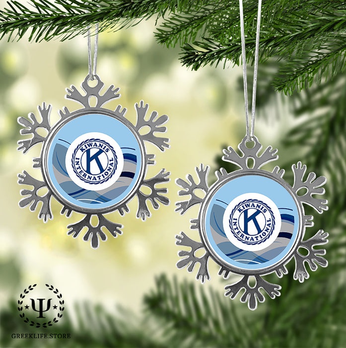 Kiwanis International Christmas Ornament - Snowflake Metal