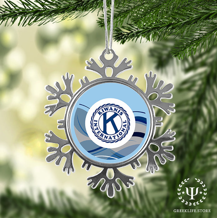 Kiwanis International Christmas Ornament - Snowflake Metal