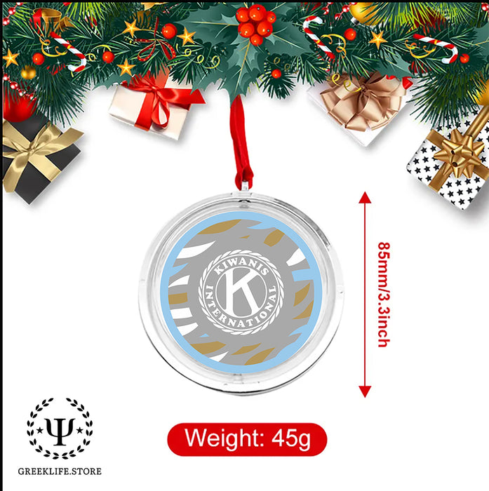 Kiwanis International Christmas Reversible Flat Round Ornament