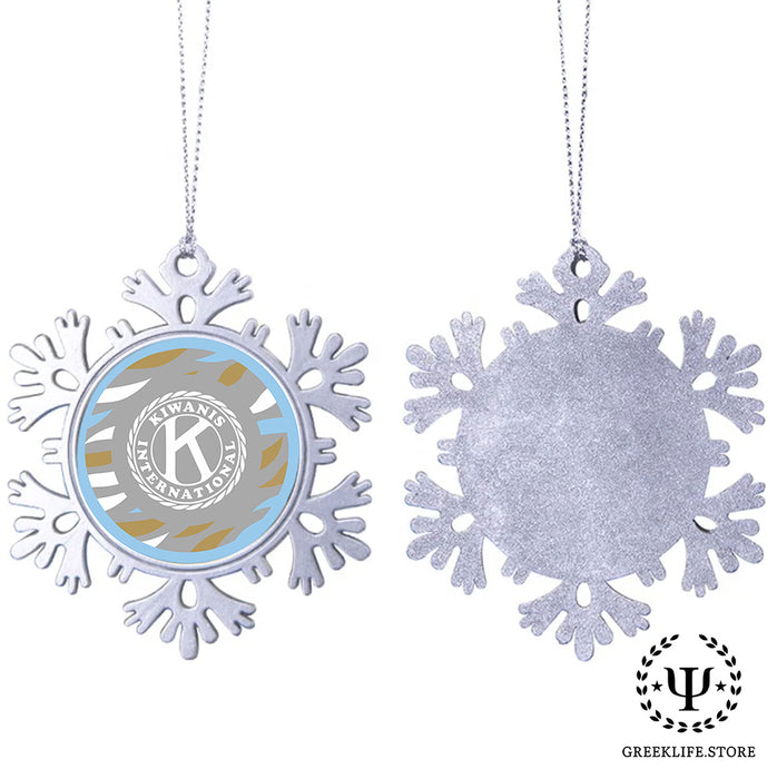 Kiwanis International Christmas Ornament - Snowflake Metal