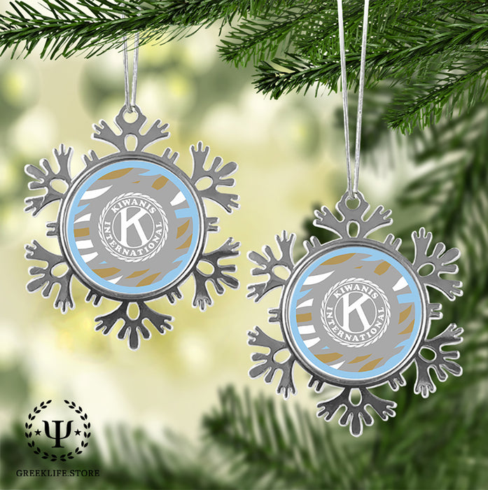 Kiwanis International Christmas Ornament - Snowflake Metal