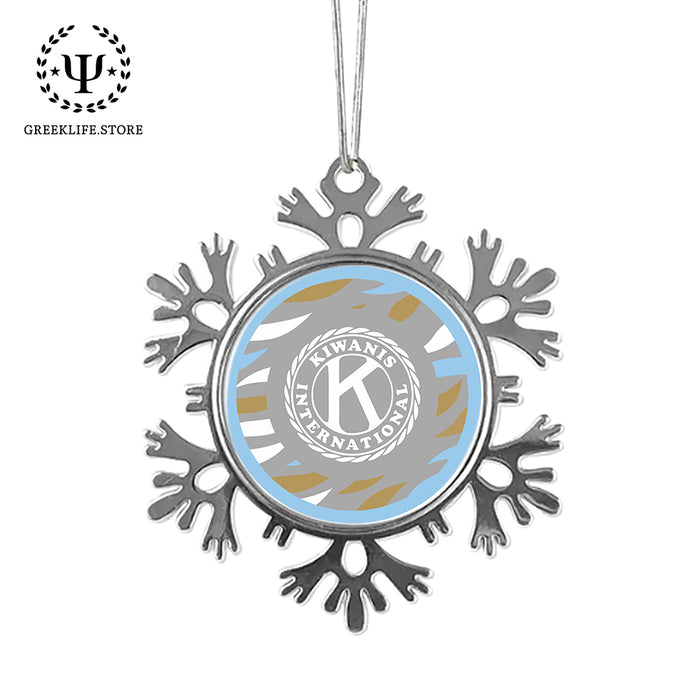 Kiwanis International Christmas Ornament - Snowflake Metal