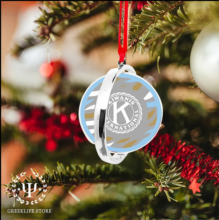Kiwanis International Christmas Reversible Flat Round Ornament