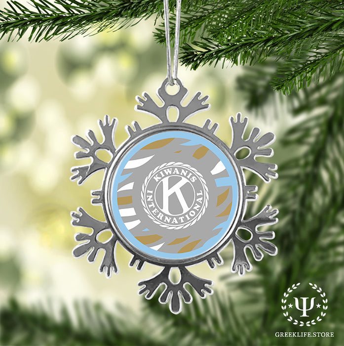 Kiwanis International Christmas Ornament - Snowflake Metal