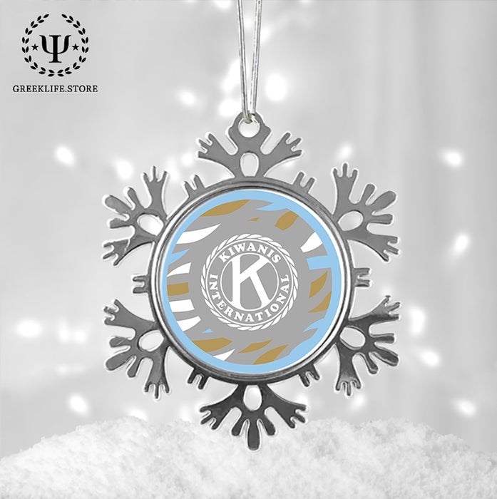 Kiwanis International Christmas Ornament - Snowflake Metal