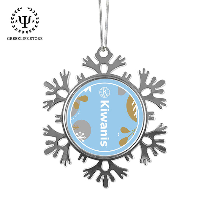 Kiwanis International Christmas Ornament - Snowflake Metal