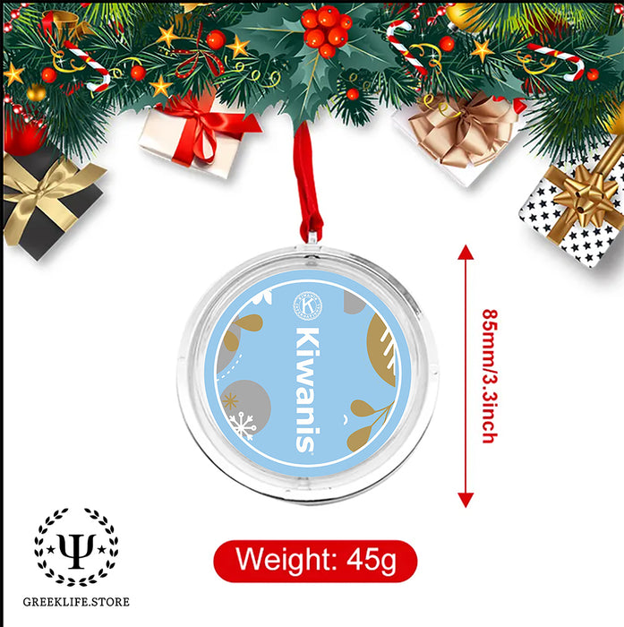Kiwanis International Christmas Reversible Flat Round Ornament