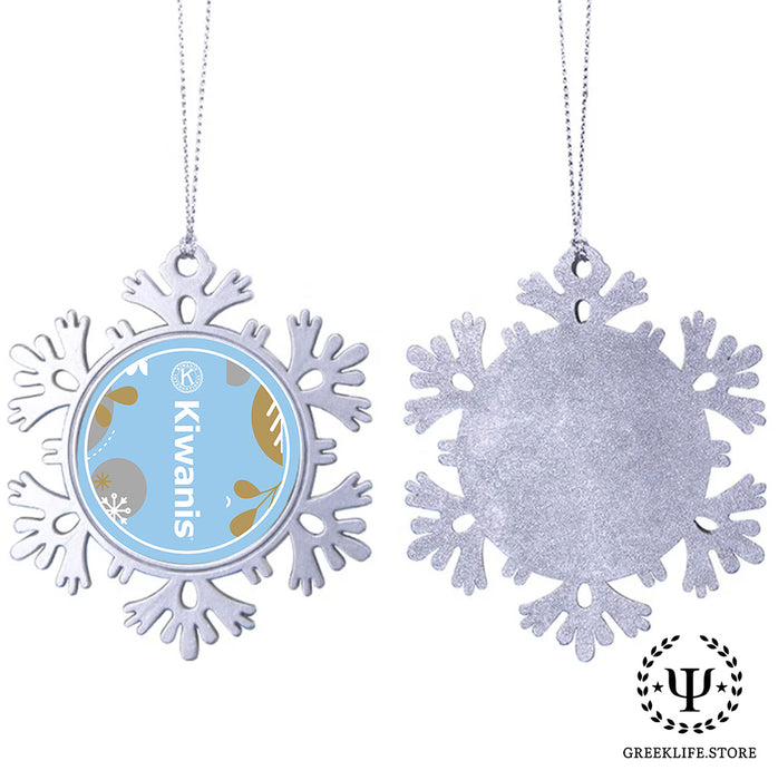 Kiwanis International Christmas Ornament - Snowflake Metal