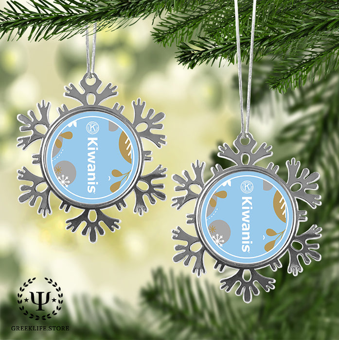 Kiwanis International Christmas Ornament - Snowflake Metal