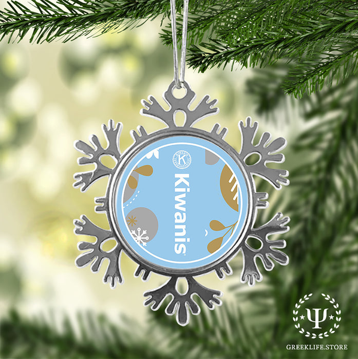 Kiwanis International Christmas Ornament - Snowflake Metal