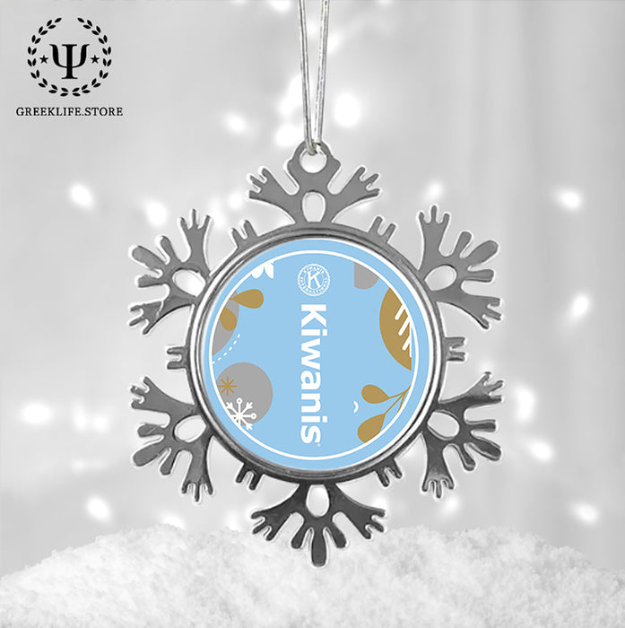 Kiwanis International Christmas Ornament - Snowflake Metal