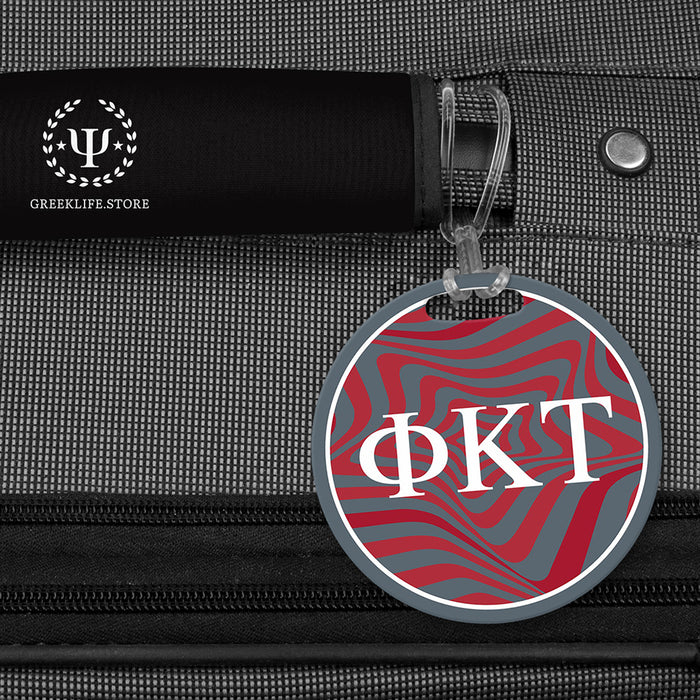 Phi Kappa Tau Luggage Bag Tag (round)