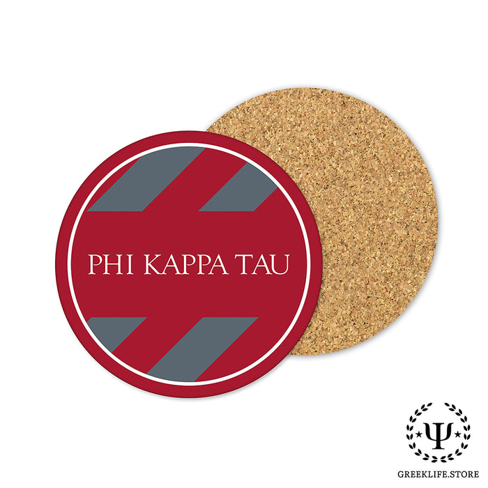 Phi Kappa Tau Beverage coaster round (Set of 4)